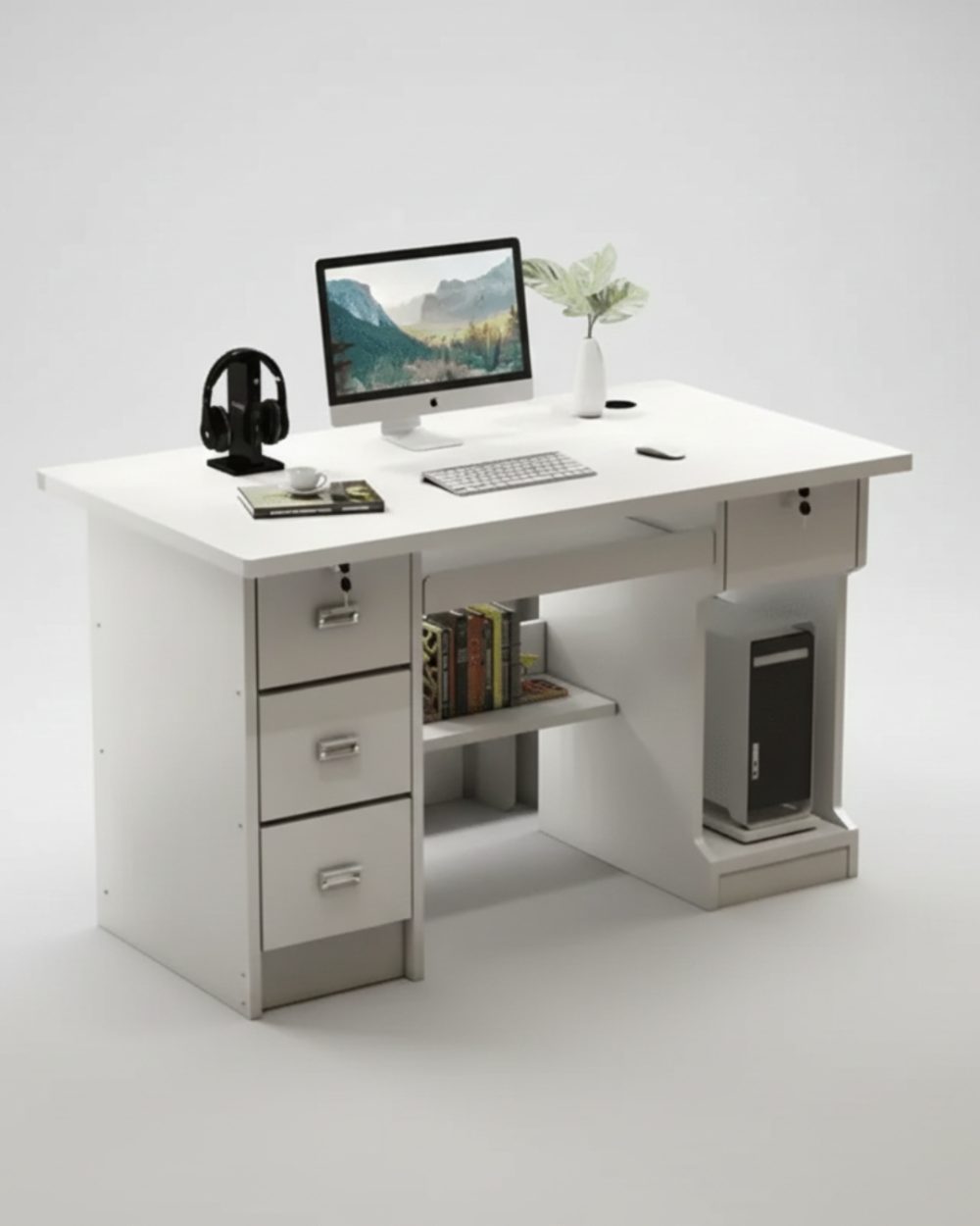Shop Now: 4-Drawer Simple Study Table for Home or Office Use